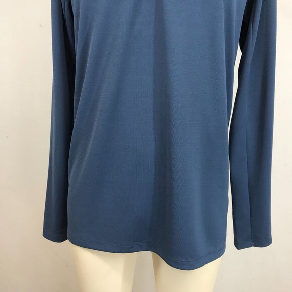 THE NORTH FACE - MEN'S MEDIUM - SHADY BLUE THE AMBITION 1/4 ZIP PULL-OVER - Picture 3 of 9